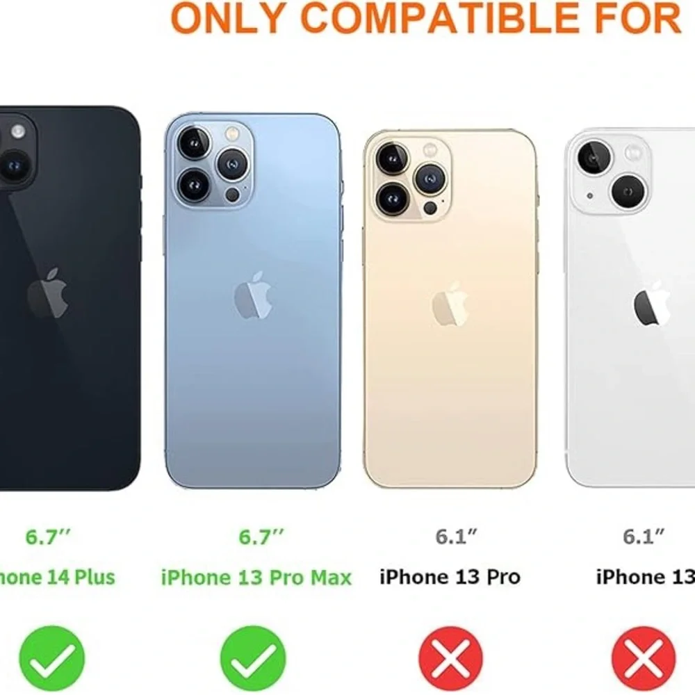 Focuses 3Pk Anti-Blue Light Tempered Glass iPhone 13 Pro Max & 14 Plus Protector
